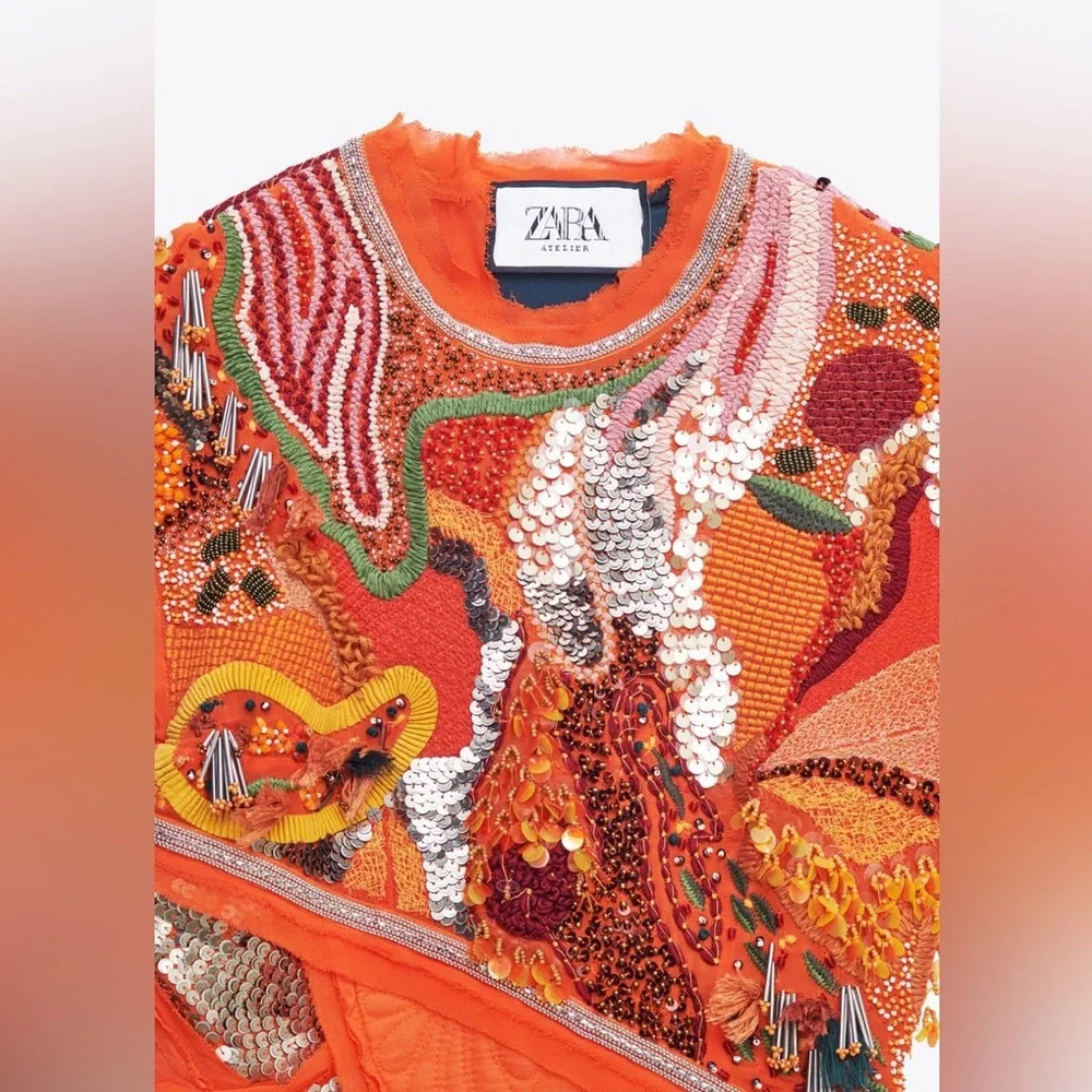 ZARA BEADED DRESS LIMITED EDITION - Picture 7 of 13